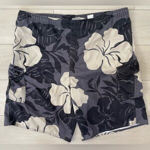 Quiksilver Floral Tropical Swim Trunks